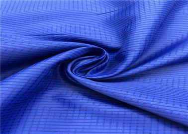 100% Polyester Anti Static Lining Fabric Lattice Pattern With High Color Fastness
