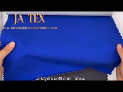 50D T800 Stretch 3 Layer Bonding Polyester Fabric Hiking Jacket Outdoor Wear