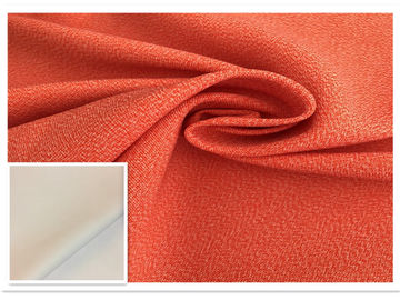 Two - Tone Orange Waterproof Fabric 400D High Color Fastness Moisture Permeable