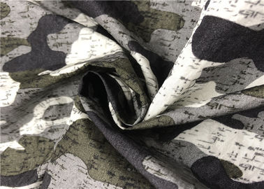 Super Soft Touch Camouflage Print Fabric Good Air Permeability Crease Resistance