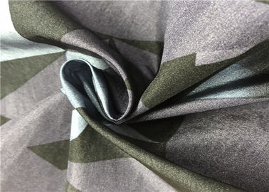 70D 100% Nylon Graphic Print Fabric , Jacket Wrinkle Geometric Print Fabric