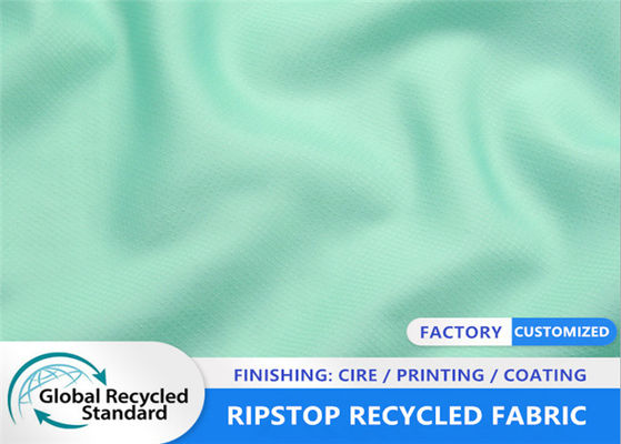 Waterproof 39GSM 400T Ripstop Recycled Plastic Fabric