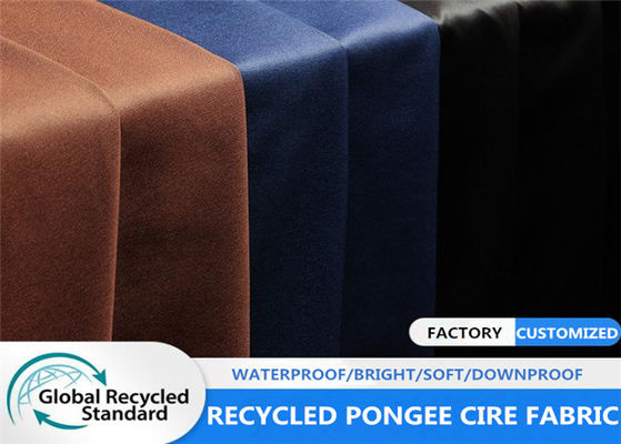 60GSM 100% Recycled Pet 300T Pongee Polyester Fabric