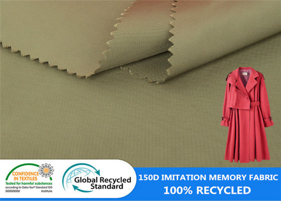 Twill 100% Water Repellent Recycled Plastic Bottle Polyester Winter Jacket Backback Fabric