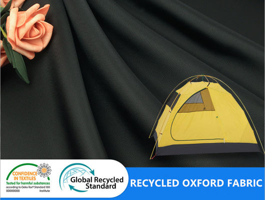 FDY Polyester Recycled Eco Friendly Plain 400D Oxford Coating Tent Outdoor Awning Fabric