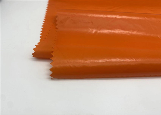 100 Recycled Material 380T Bright PU Coated Windproof Nylon Taffeta Fabric For Down Jacket