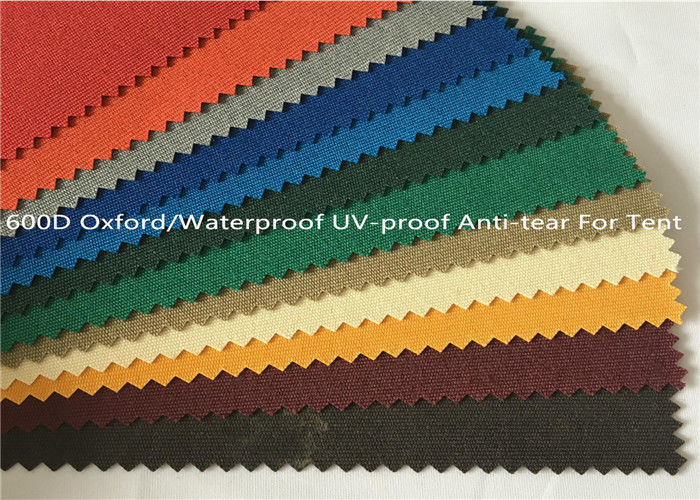100 P 600d Oxford Fabric Coated Waterproof Yarn Dyed Anti Tear Uv