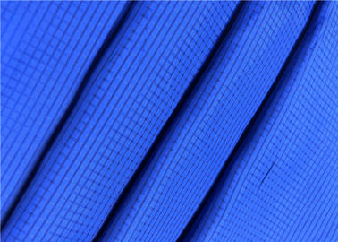 100% Polyester Anti Static Lining Fabric Lattice Pattern With High Color Fastness