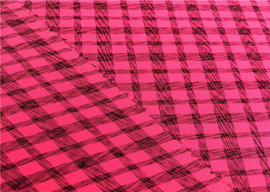 100% Polyester Stretchy Soft Fabric Bright Lattice Good Stability For Garments