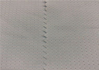 Grey Color Hole Pattern Breathable Outdoor Fabric 100D +100D * 100D + 100D Yarn Count
